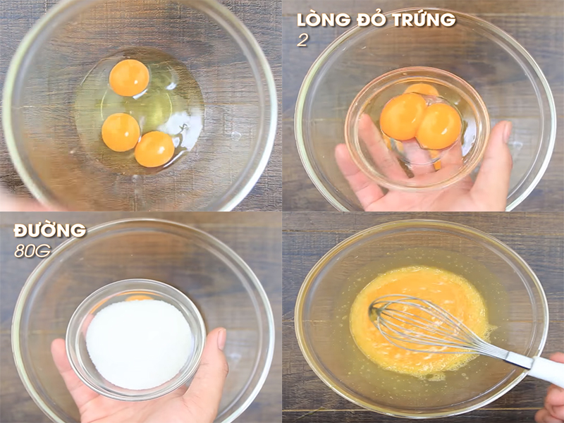 Nguyên liệu làm bánh flan cà phê gồm trứng, sữa, cà phê